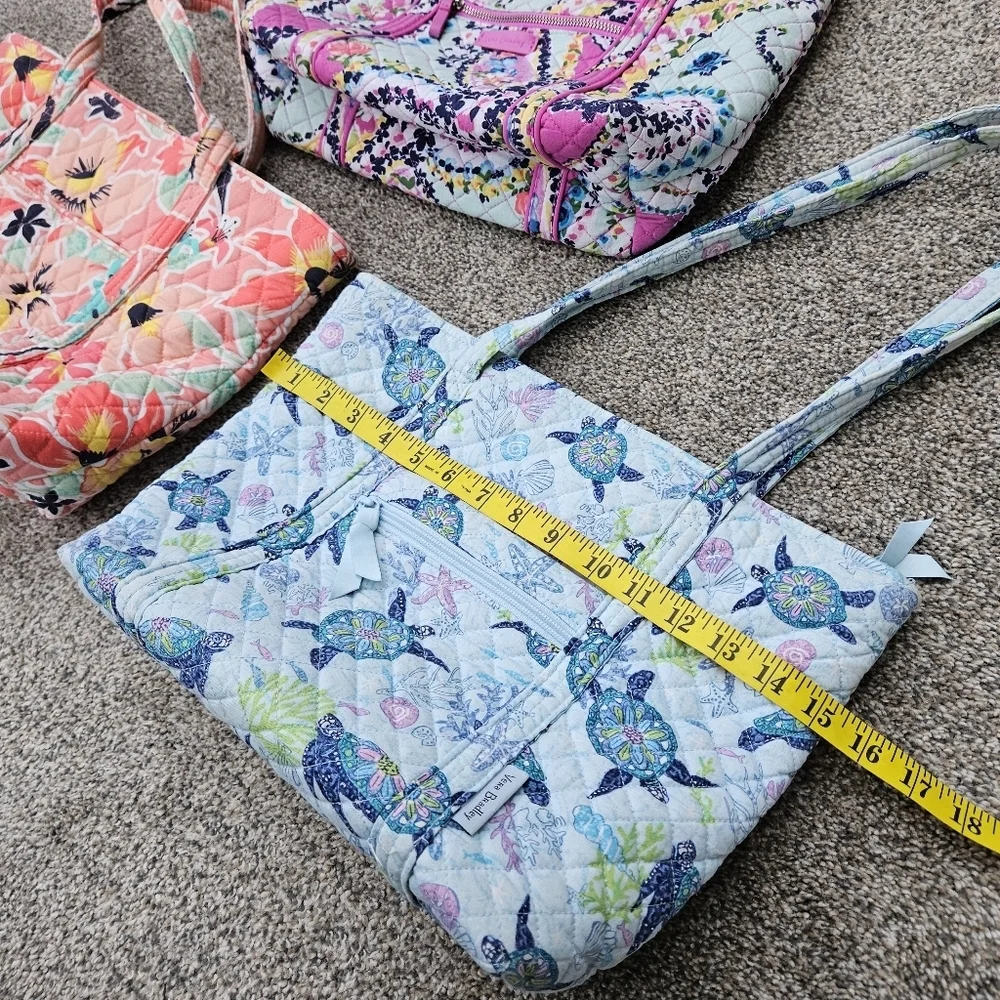 LOT Vera Bradley Tote Bags Turtle Dream Wildflower Paisley Rainforest Lily RARE